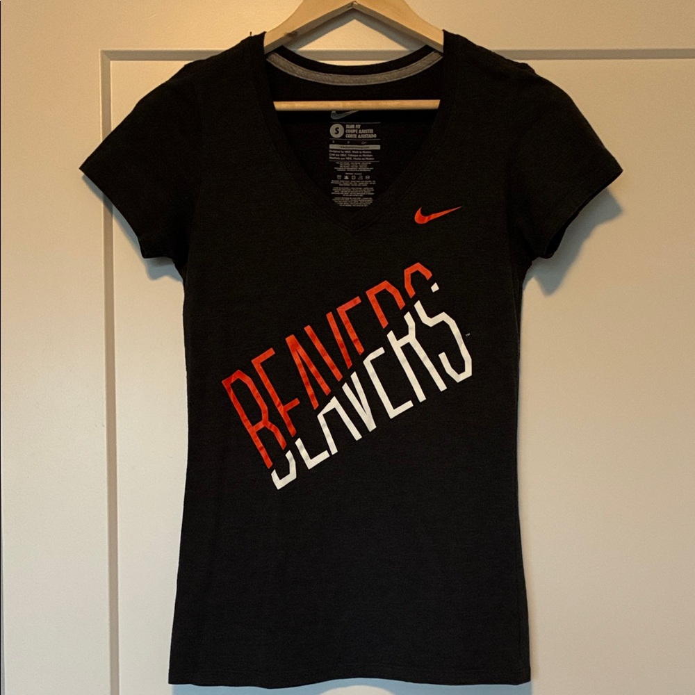 Nike Women's Charcoal Gray Beavers Graphic Tee